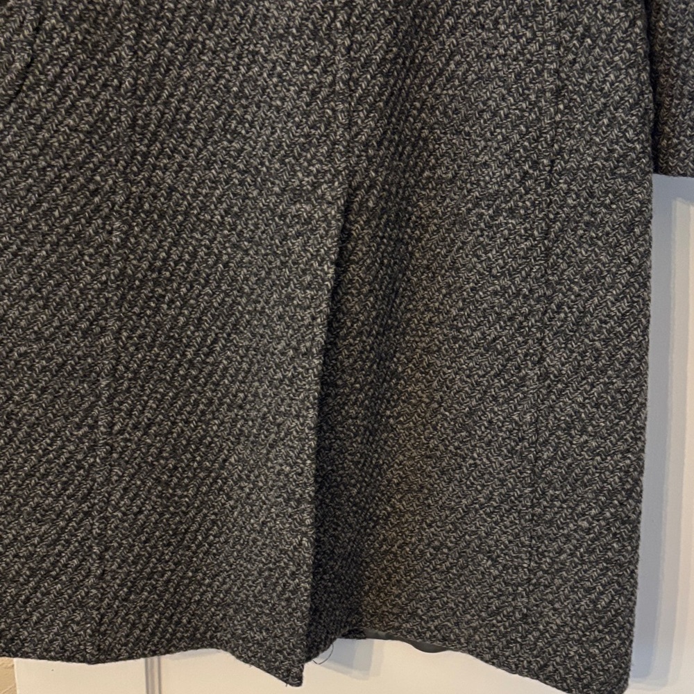J. Crew Charcoal Textured‎ Pea Coat. EUC - Picture 4 of 10